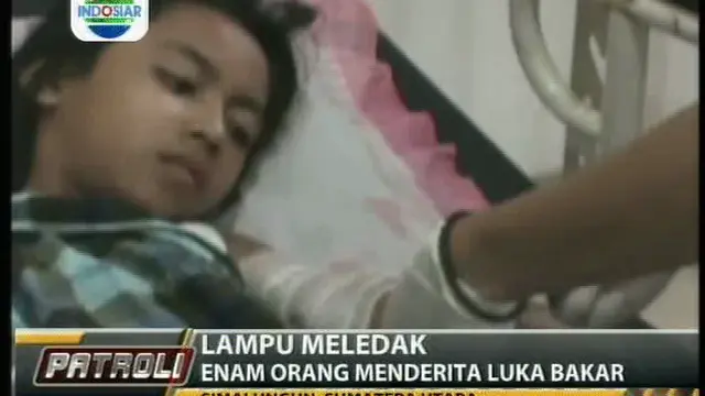 Lampu Meledak, Enam Orang Menderita Luka Bakar
