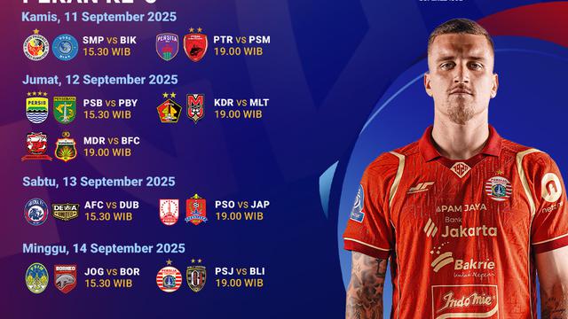 Jadwal BRI Super League 2025/26 live streaming eksklusif di Vidio. (dok. vidio.com)