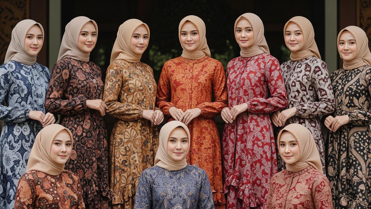 9 Model Gamis Batik untuk Organisasi Wanita, Tampil Anggun dan Profesional