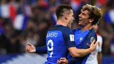Prancis menekuk Bulgaria dengan skor 4-1 pada laga lanjutan Grup A Kualifikasi Piala Dunia 2018, di Stadion Stade de France, Sabtu (8/10/2016) dini hari WIB. Kevin Gameiro dan Antoine Griezmann menyumbang gol. (AFP/Franck Fife)
