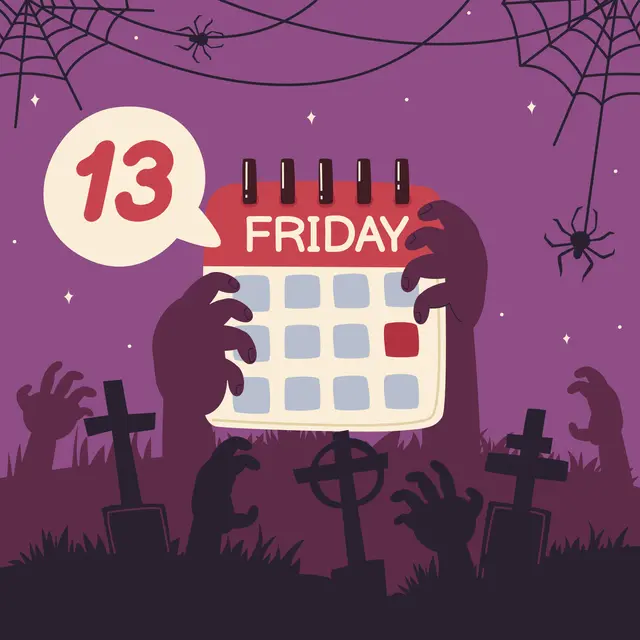 Ilustrasi Friday the 13th. (Freepik)