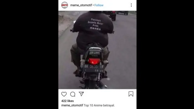 Berbagai hal bisa dijadikan Meme menarik, tidak terkecuali yang berkaitan dengan otomotif.
