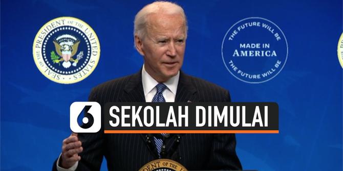 VIDEO: Joe Biden Minta Sekolah Tatap Langsung Dimulai dan Jamin Keamanan Siswa