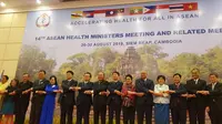 Menkes Nila memaparkan bahwa tema yang diusung selama masa kepemimpinan Indonesia adalah “Advancing the Achievement of ASEAN Health Development”.