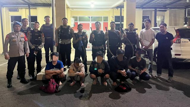 Jajaran Polres Jaksel Mengamankan Pelaku Tawuran Remaja