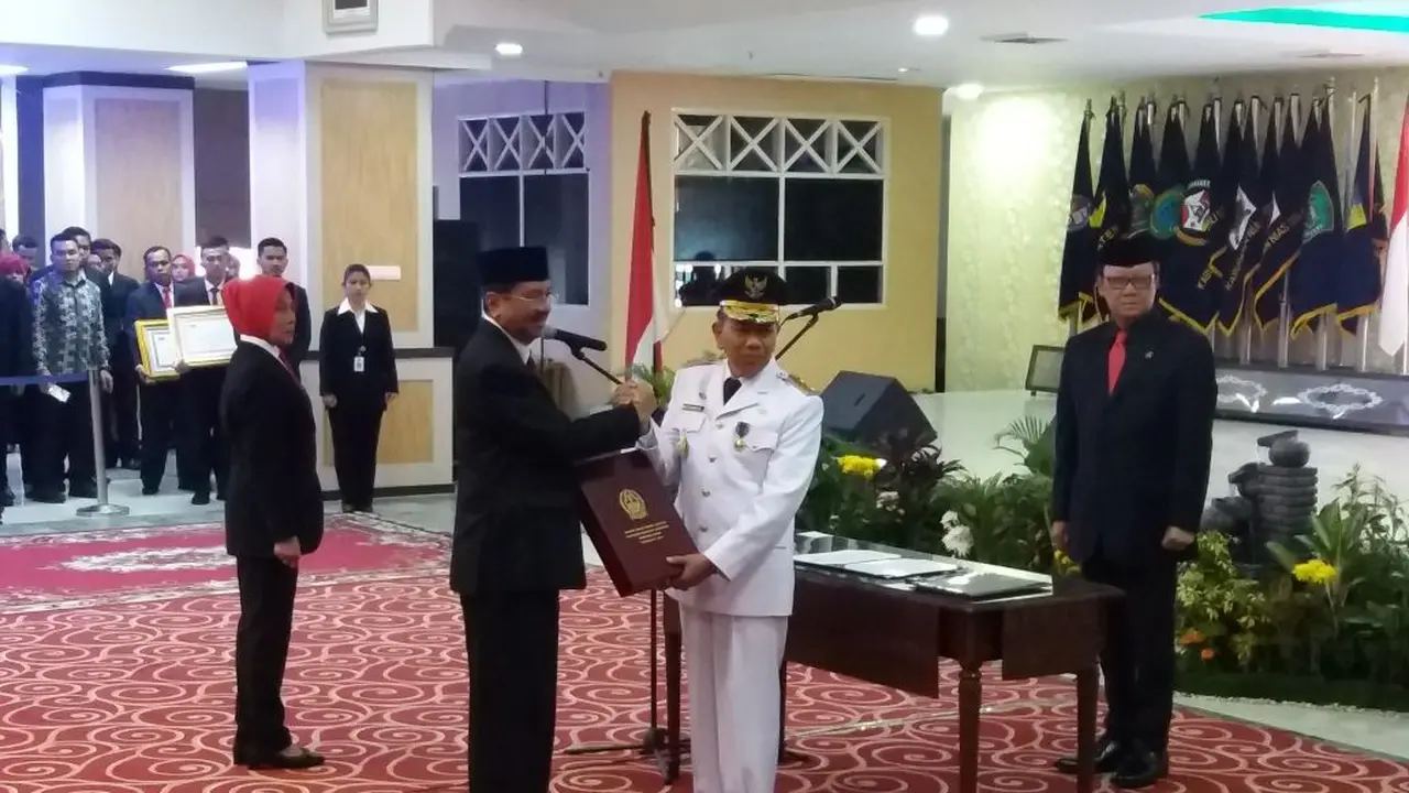 Mendagri melantik Eko Subowo sebagai Pj Gubernur Sumut (Liputan6.com/Reza Efendi)