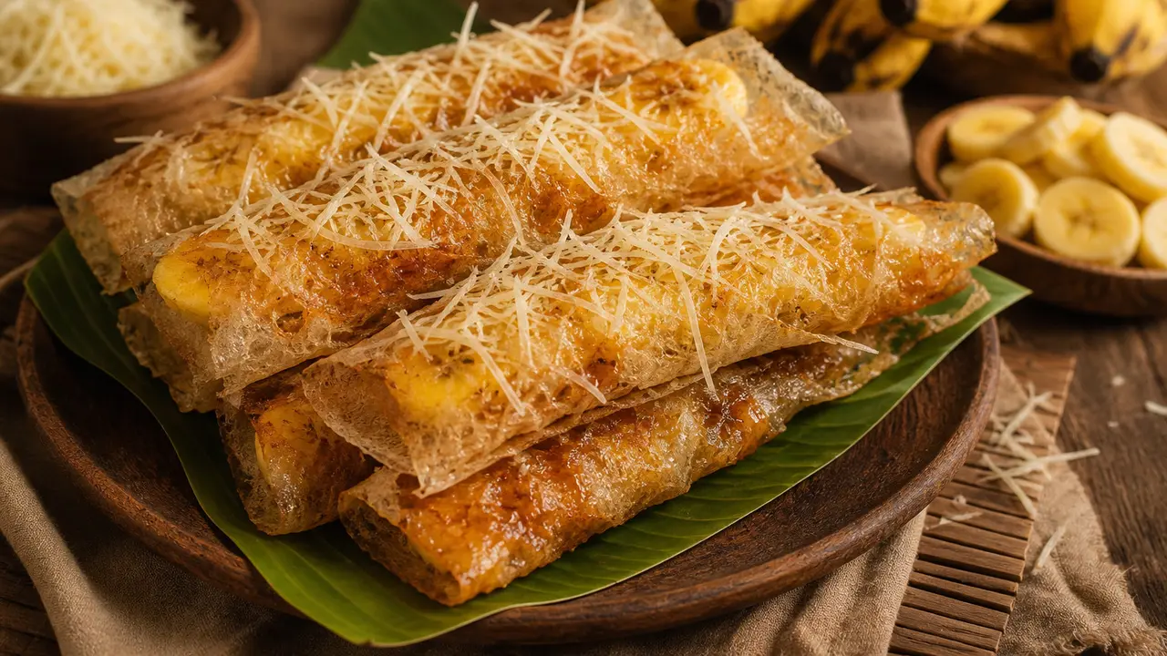 Resep Crispy Rice Paper Banana Cheese