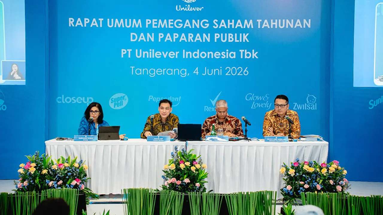 Rapat Umum Pemegang Saham Tahunan (RUPST) dan paparan publik Unilever Indonesia pada Kamis, (4/6/2026). (Foto: Unilever Indonesia)