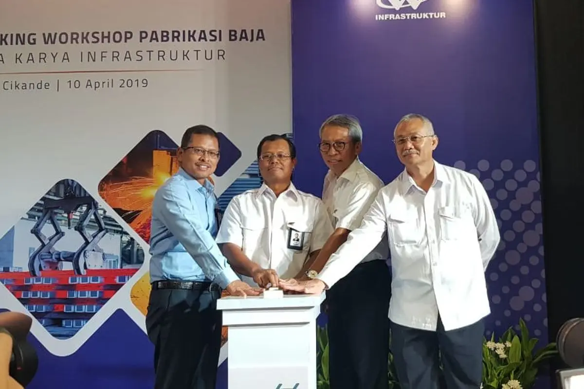 PT Waskita Karya Infrastruktur (WKI) melakukan groundbreaking workshop fabrikasi baja untuk memenuhi kebutuhan tower baja Proyek Transmisi 500KVA di Sumatera.