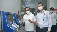Menteri Perhubungan Budi Karya Sumadi saat meninjau Kereta Bandara Yogyakarta International Airport (YIA). (Dok. Kemenhub)