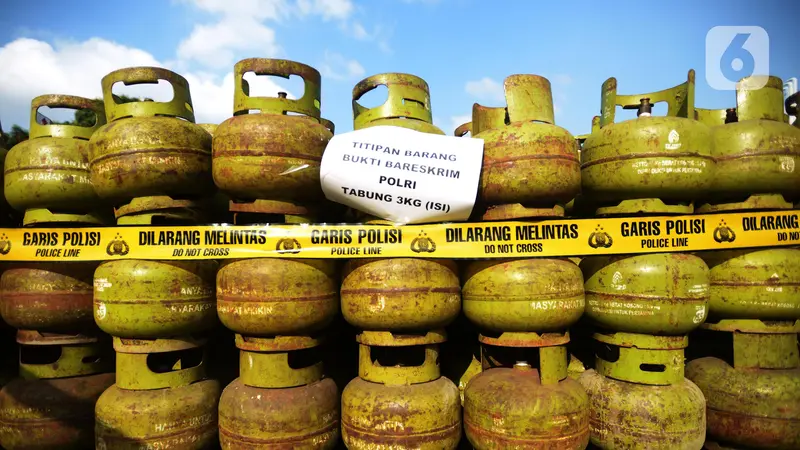 Bareskrim Polri Tangkap 14 Tersangka Pengoplos Gas Bersubsidi