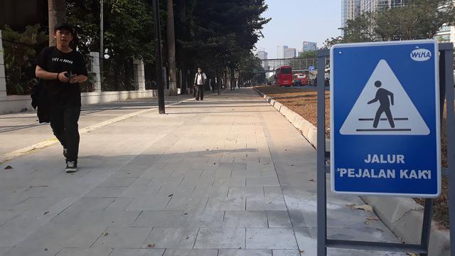 Trotoar di sekitar SUGBK jelang Asian Games 2018