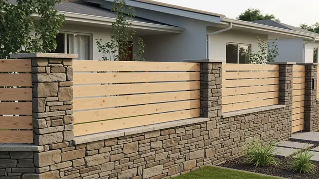 Rumah 4×3 Minimalis Hemat Budget dengan Aksen Batu Alam (Image Gemini AI)