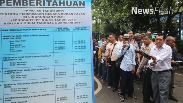 NEWS FLASH: Kenaikan Biaya STNK dan BPKB Tak Perlu Persetujuan DPR