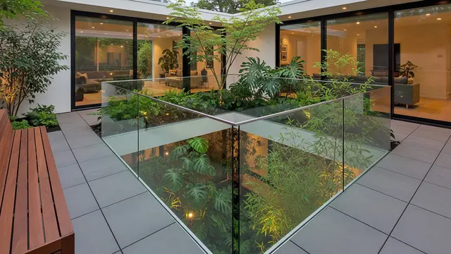Area Void dan Taman Dalam di Atas Teras Belakang
