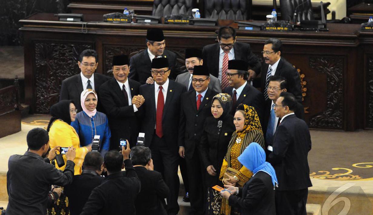 Selain itu, terdapat rekomendasi tim kajian ketatanegaraan untuk mengembalikan fungsi MPR sebagai lembaga tertinggi, Jakarta, Senin (22/9/2014) (Liputan6.com/Andrian M Tunay)