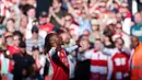 Arsenal unggul di laga ini berkat gol Eberechi Eze yang tercipta di awal babak pertama. (AP Photo/Ian Walton)