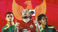 Timnas Indonesia - Rachmat Irianto, Marc Klok, Ady Setiawan (Bola.com/Adreanus Titus)