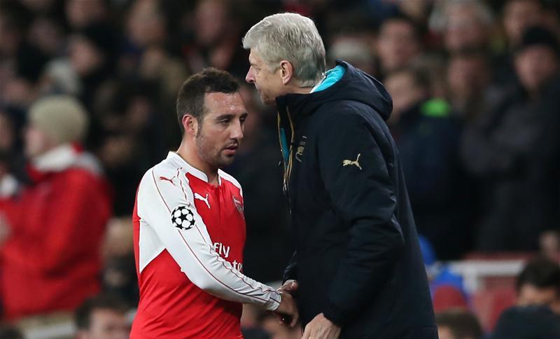 Santi Cazorla bersama Arsene Wenger (Squawka.com)