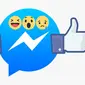 Facebook Messenger dengan fitur dislike. (Foto: TechCrunch)