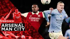 Berita Motion grafis prediksi pertandingan Liga Inggris, Arsenal vs Manchester City. Dua klub papan atas Liga Inggris, terlibat dalam pertarungan perebutan gelar juara Liga Inggris.