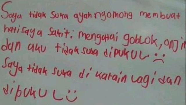7 Surat Curhatan Anak ke Orangtua Ini Bikin Sedih