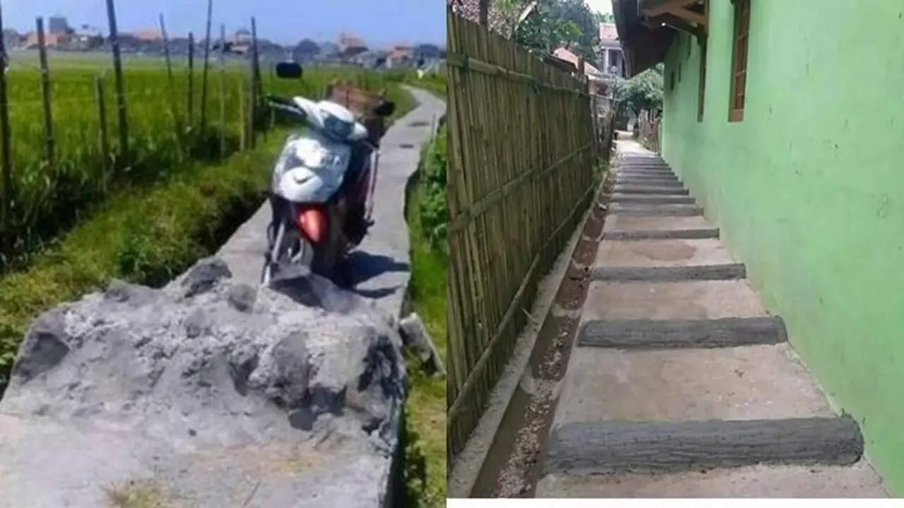 6 Polisi Tidur Dengan Bentuk Paling Absurd Ini Bikin Geleng Kepala
