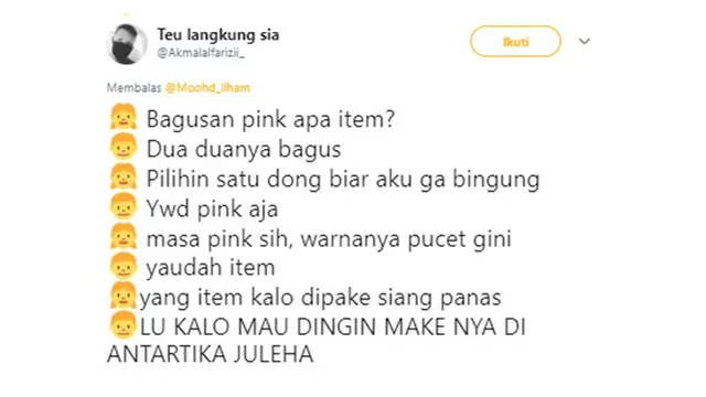 Cuitan Kocak (Sumber: Twitter/@Akmalalfarizii_)