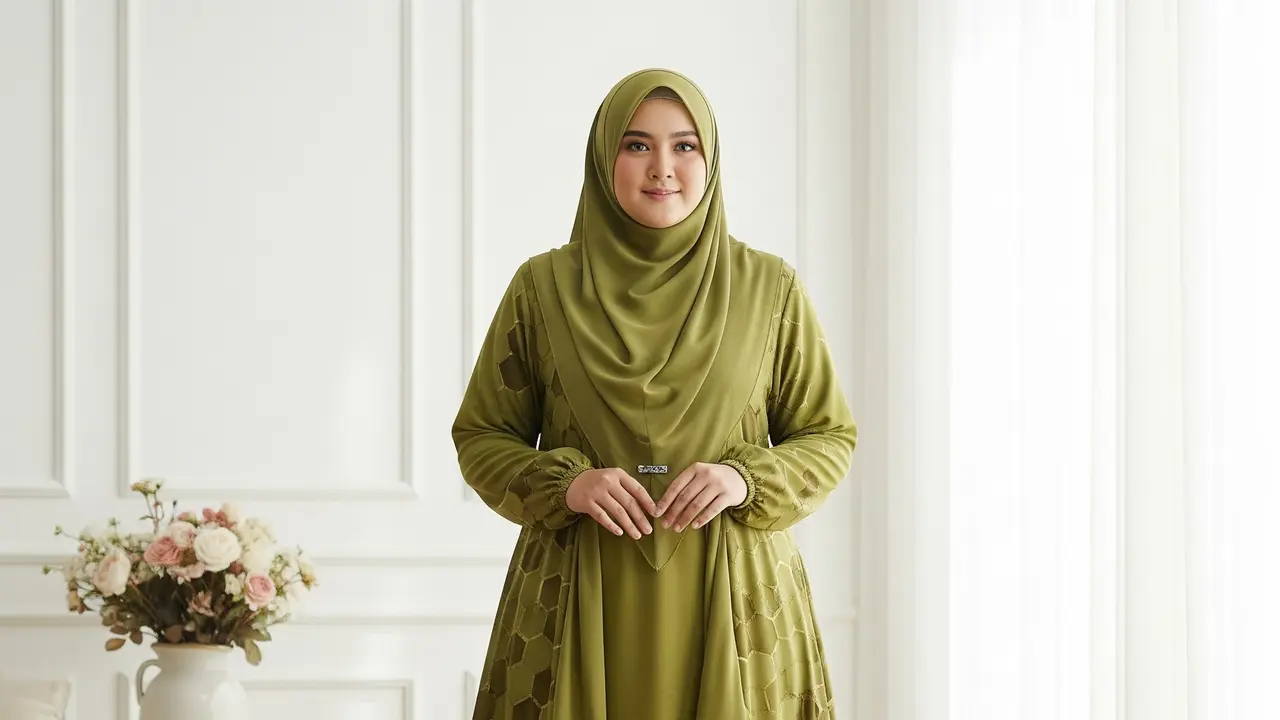 Gamis Jumbo Terbaik 2025 (Image by Gemini AI)