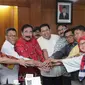 Pertemuan Sekretaris Jenderal DPD RI Reydonnyzar Moenek dengan DPRD Kabupaten Lima Puluh Kota, Jumat (5/7).