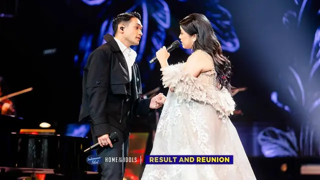 Gaun-gaun Megah Shabrina Leanor di Malam Result & Reunion Indonesian Idol XIII