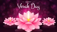 Ilustrasi Hari Waisak. (Vesak day vector created by pikisuperstar - www.freepik.com)