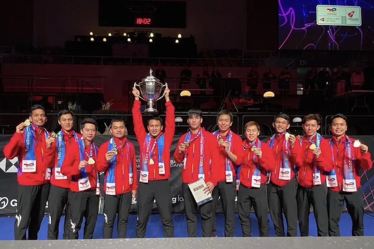 Indonesia bawa pulang Thomas Cup setelah 19 tahun penantian/dok. Instagram @king.chayra