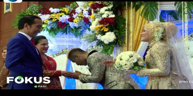Jokowi dan Ibu Negara Iriana Hadiri Pernikahan Atlet Pencak Nasional Hanif-Pipiet