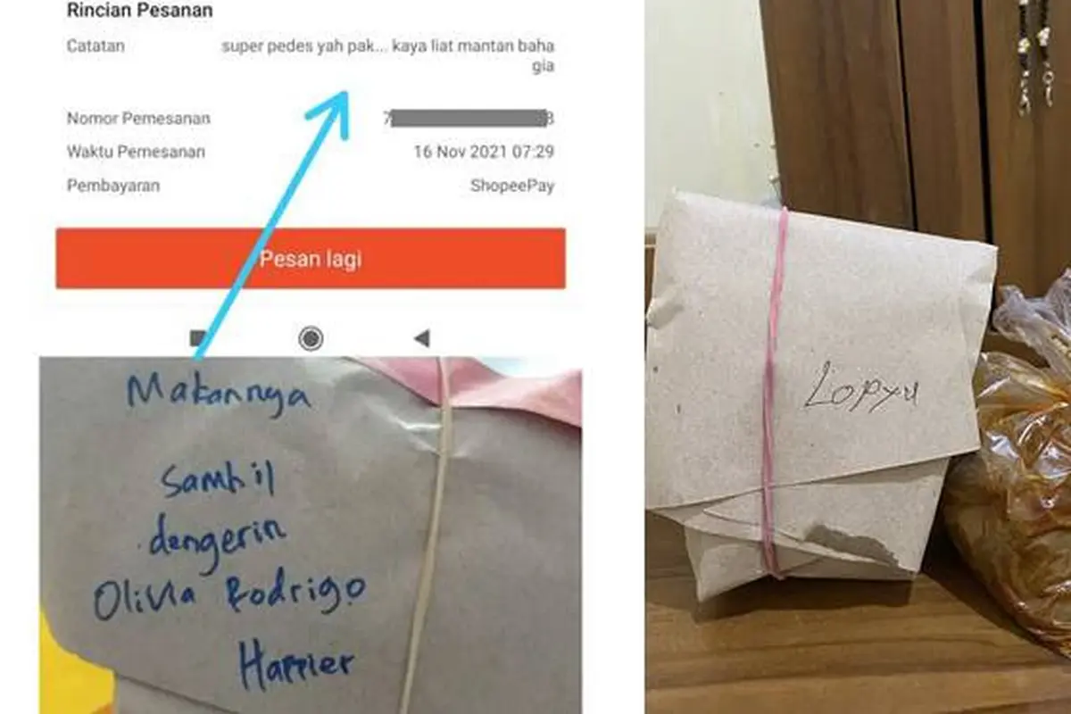 5 Tulisan Nyeleneh di Nasi Bungkus Ini Bikin Senyum Nyengir