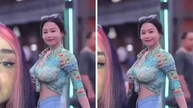 Seorang perempuan menjadi viral di Tiktok dengan Viral 2,3 juta viewers, tampilan dengan body goals padahal hanya editan/dok. TikTok residualdata