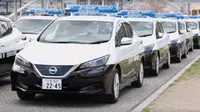 Nissan Leaf menjadi mobil patroli di Jepang (Nissan).