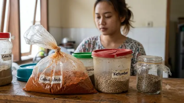 Kesalahan dalam  Menyimpan Bumbu Dapur