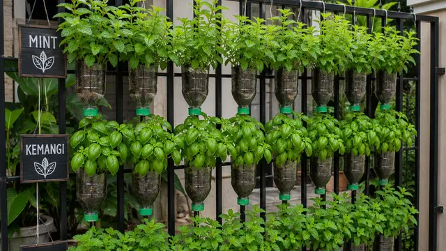 Kebun Daun Mint dan Kemangi di Pagar Rumah: ChatGPT