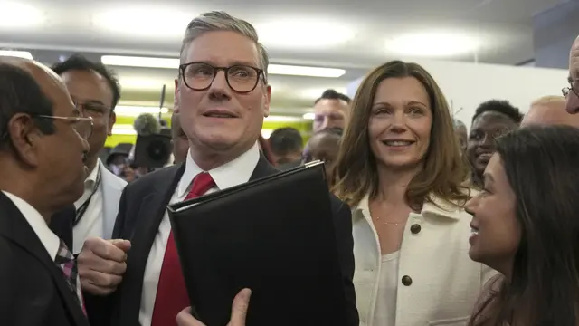 Pemimpin Partai Buruh Keir Starmer menang Pemilu Inggris 2024. (AP)