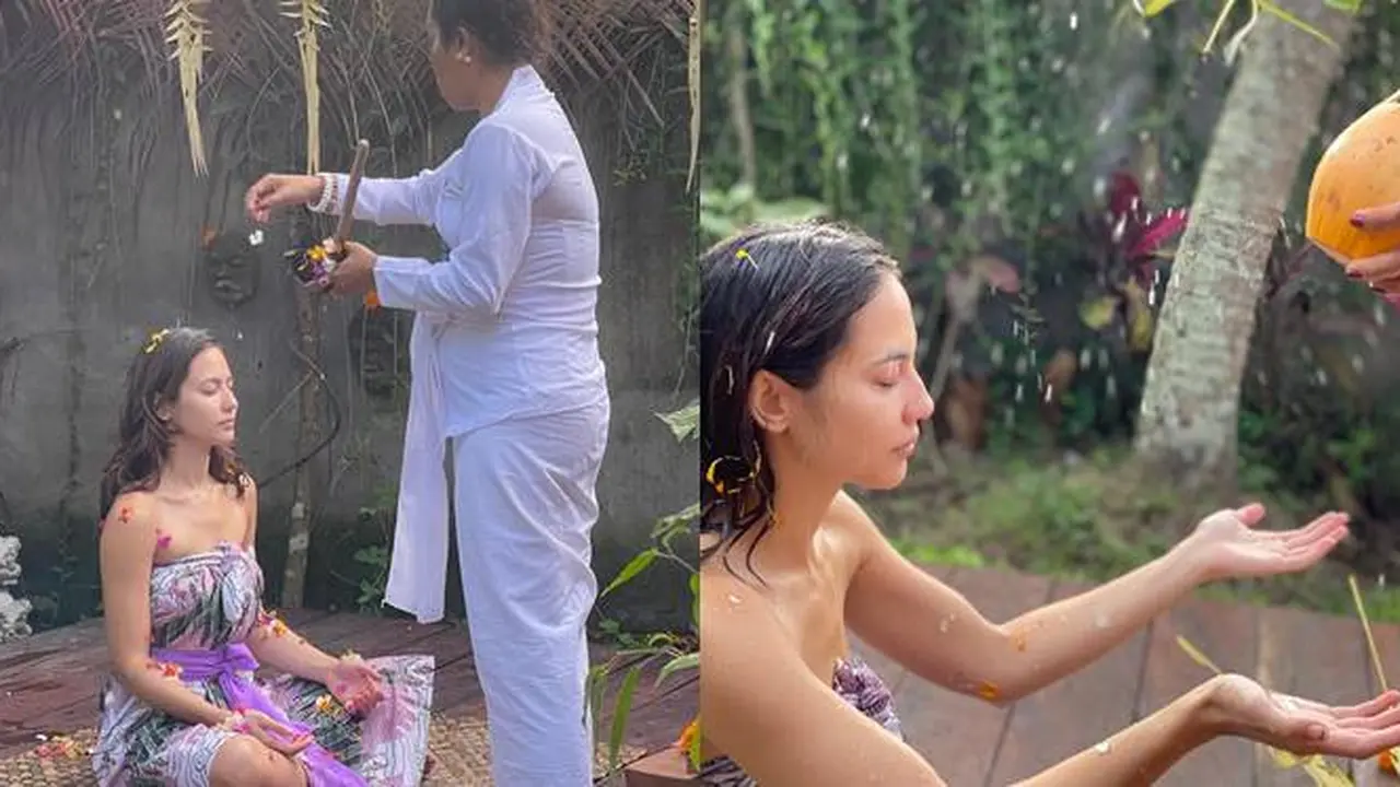 7 Potret Pevita Pearce saat Ritual di Bali, Jalani Penyembuhan Trauma