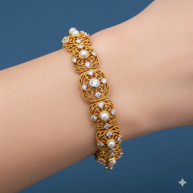 Gelang Emas 22K Cocok untuk Acara Spesial.