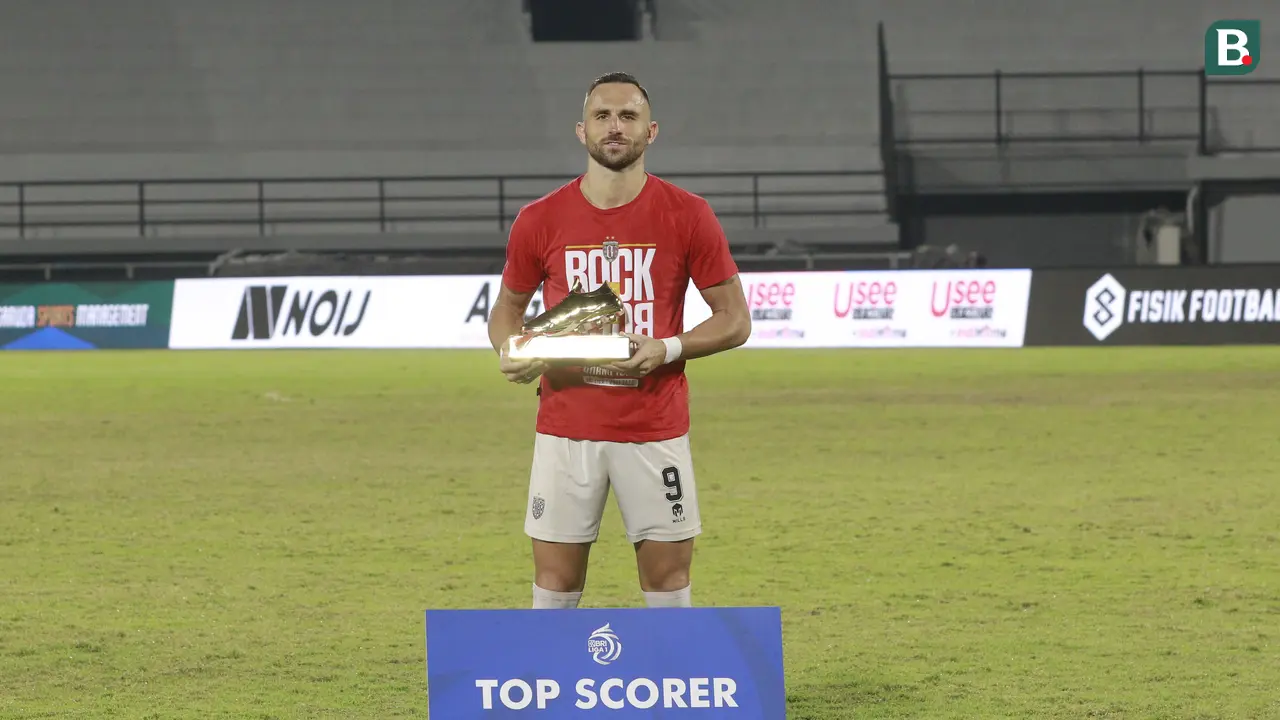 Foto: Ilija Spasojevic Raih Pencetak Gol Terbanyak di BRI Liga 1 2021 / 2022