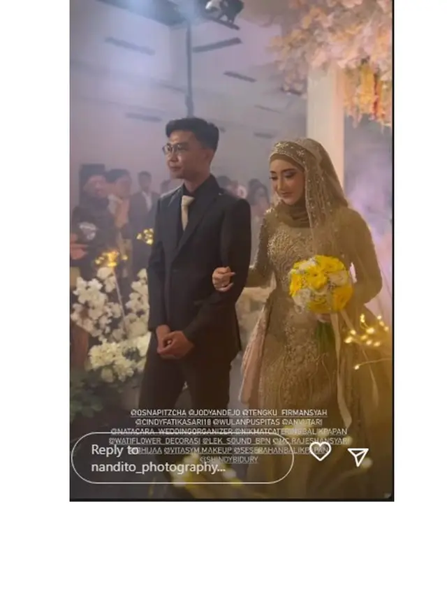 10 Momen Pernikahan Anataya Putri Tengku Firmansyah dan Cindy Fatikasari, Meriah