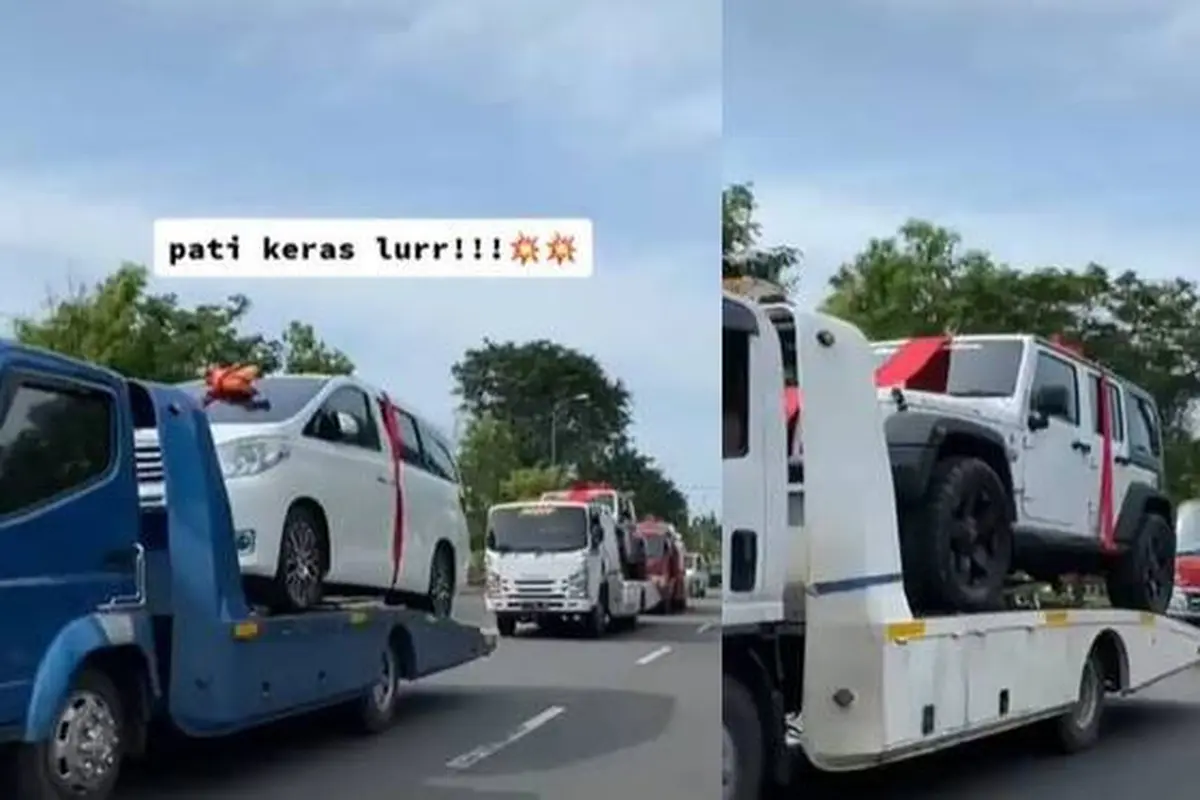 Anak Ulang Tahun, Sekdes di Pati Beri Kado Tiga Mobil Mewah Senilai Miliyaran Rupiah