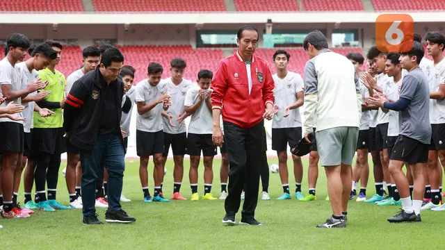 Foto: Momen Presiden Jokowi Semangati Skuad Timnas Indonesia U-20 setelah Gagal Tampil di Piala Dunia U-20 2023