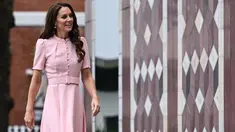 Kate Middleton tiba di Young V&A di London timur pada 28 Juni 2023, menjelang pembukaannya setelah diubah namanya dari V&A Museum of Childhood. (JUSTIN TALLIS / AFP)