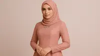 8 Model Gamis Brokat Warna Dusty Pink, Cocok Buat Acara Resmi Maupun Casual