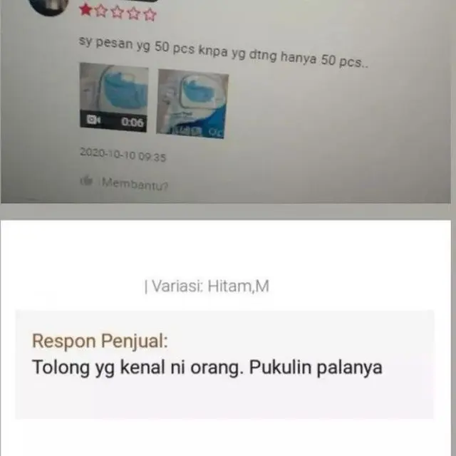8 Balasan Penjual di Kolom Ulasan Toko Online Ini Bikin Tepuk Jidat