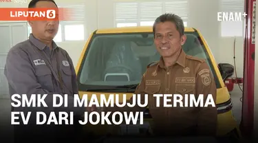 Presiden Jokowi Beri Mobil Listrik untuk Belajar Praktik SMKN 1 Rangas Mamuju